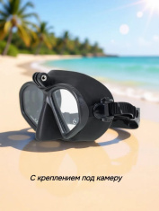 Маска Marlin MATTE BLACK + GoPro